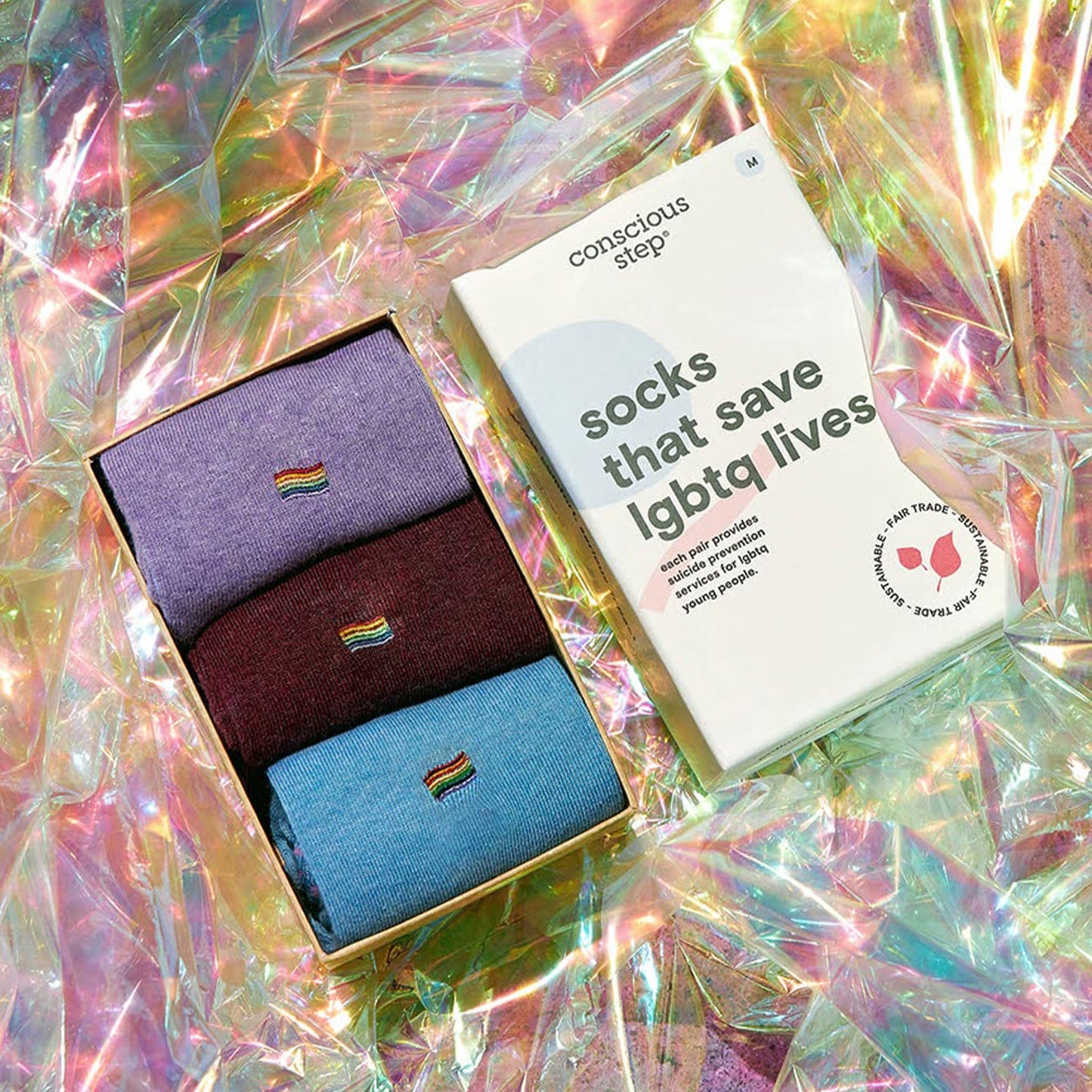 Boxed Set Socks that Save LGBTQ Lives