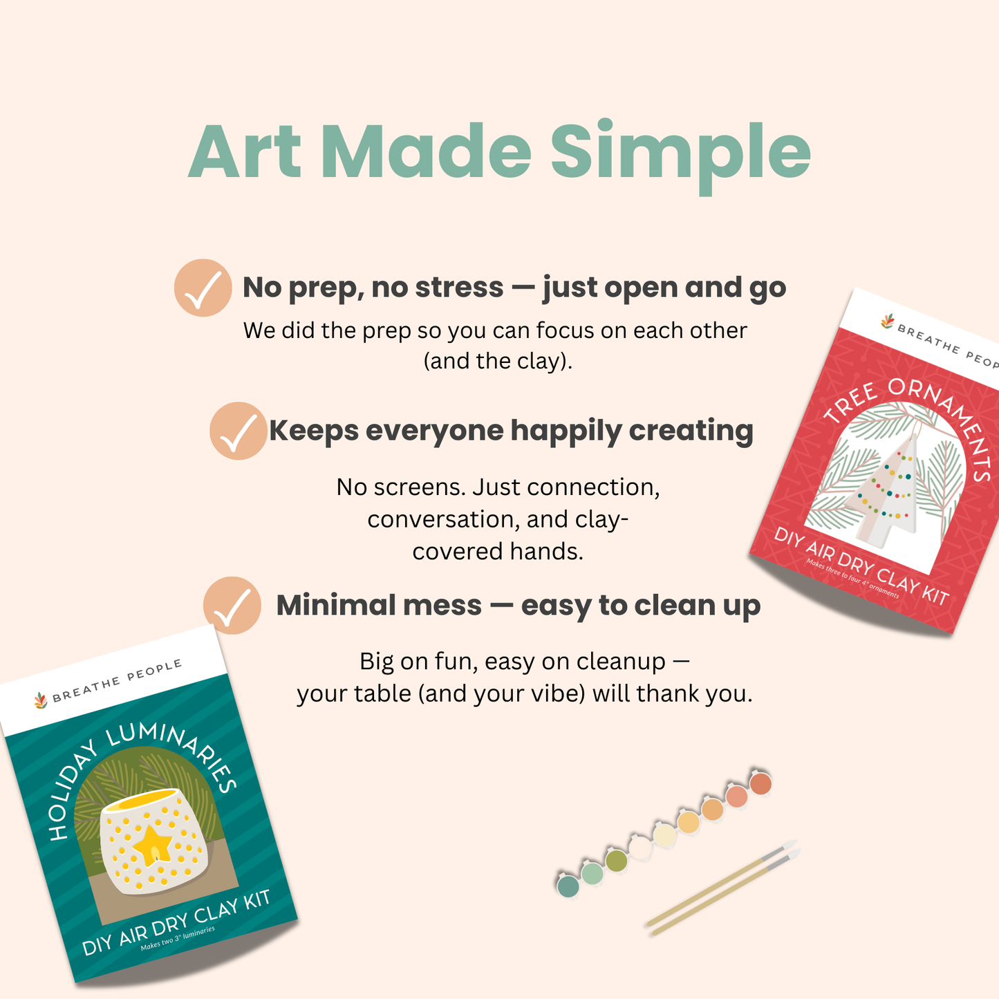 Holiday Ornament Clay Kit