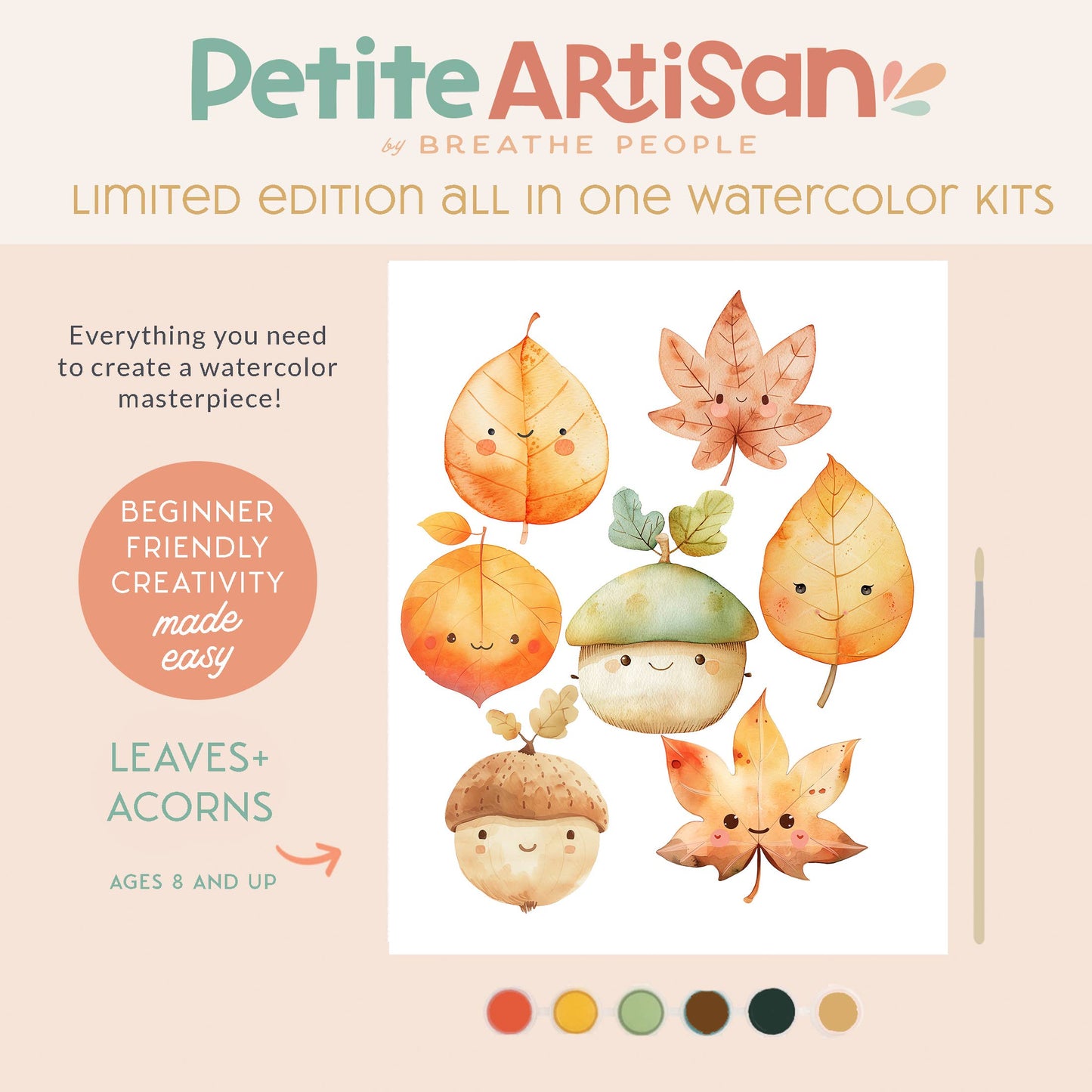 Watercolor Kit- Fall Leaves