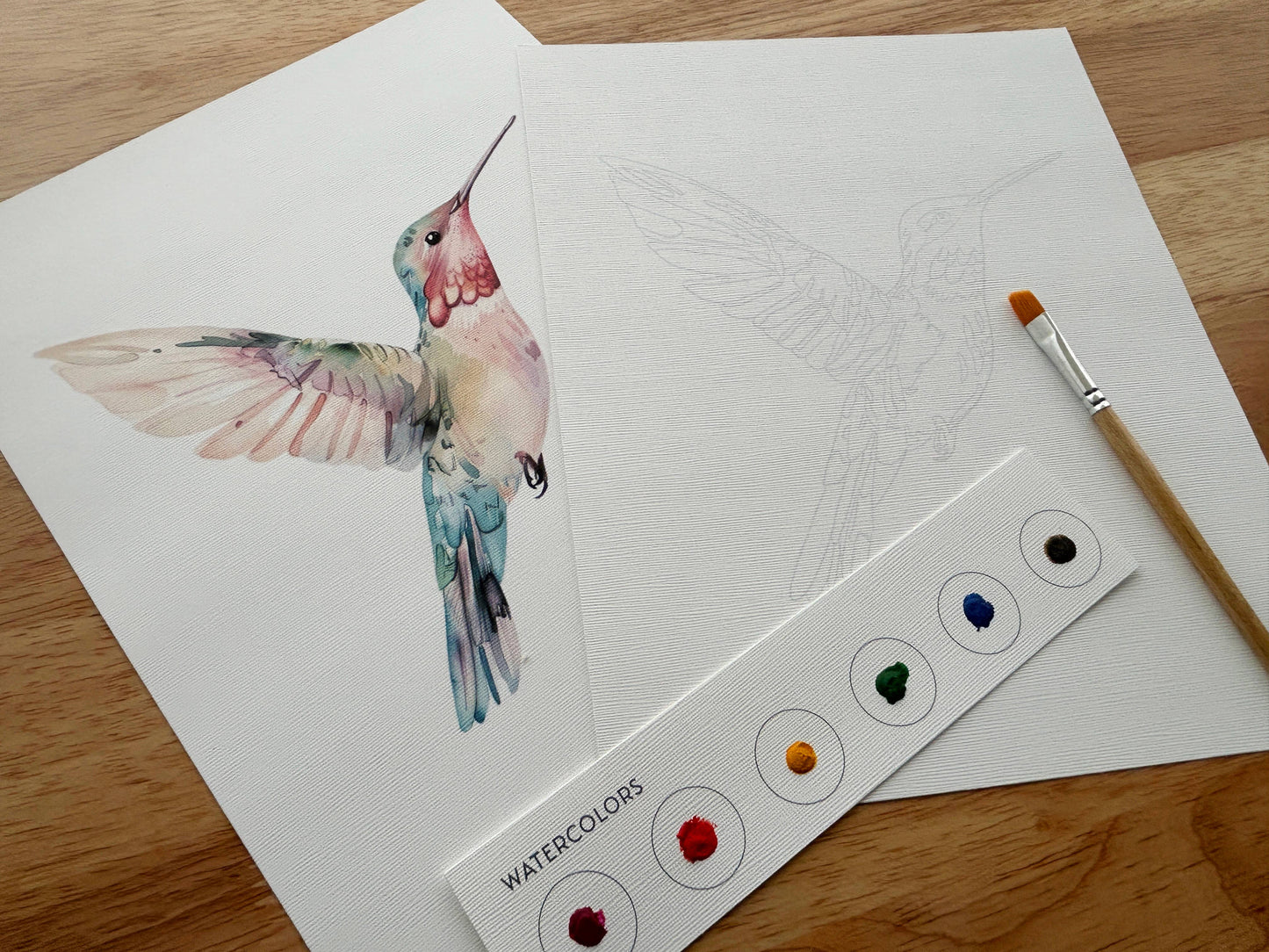 Watercolor Kit - Hummingbird
