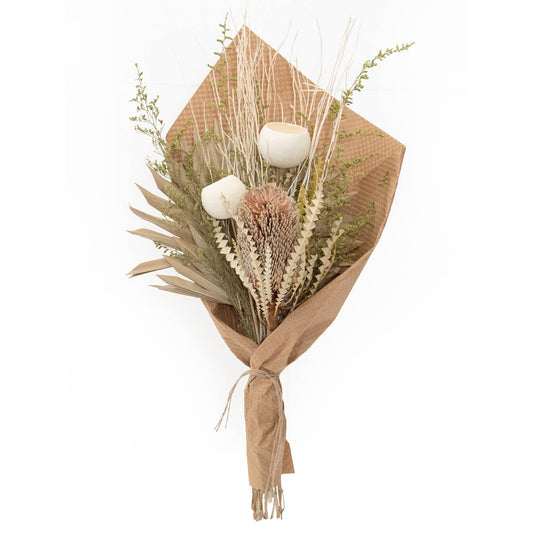 Banksia &  Palm Preserved Bouquet