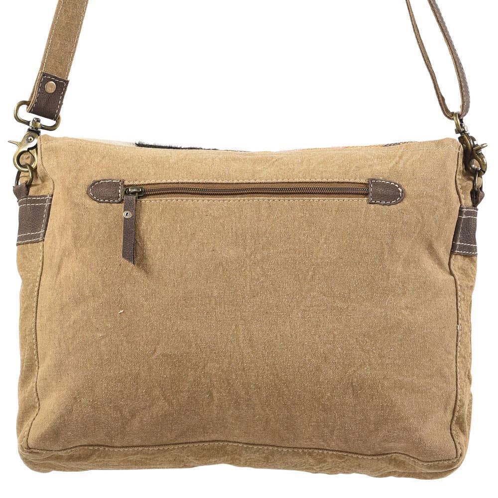 Crossbody Black Diamond With Fur Flap