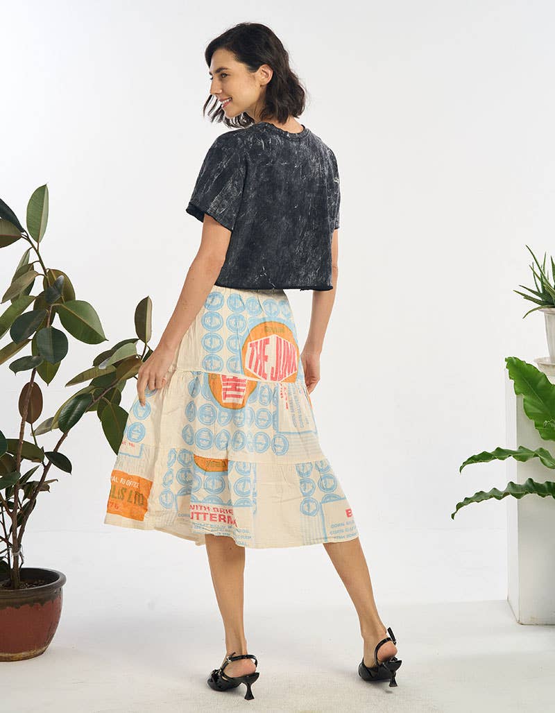 WOMENS CLOTHING-COTTON SKIRT (TH-1930)
