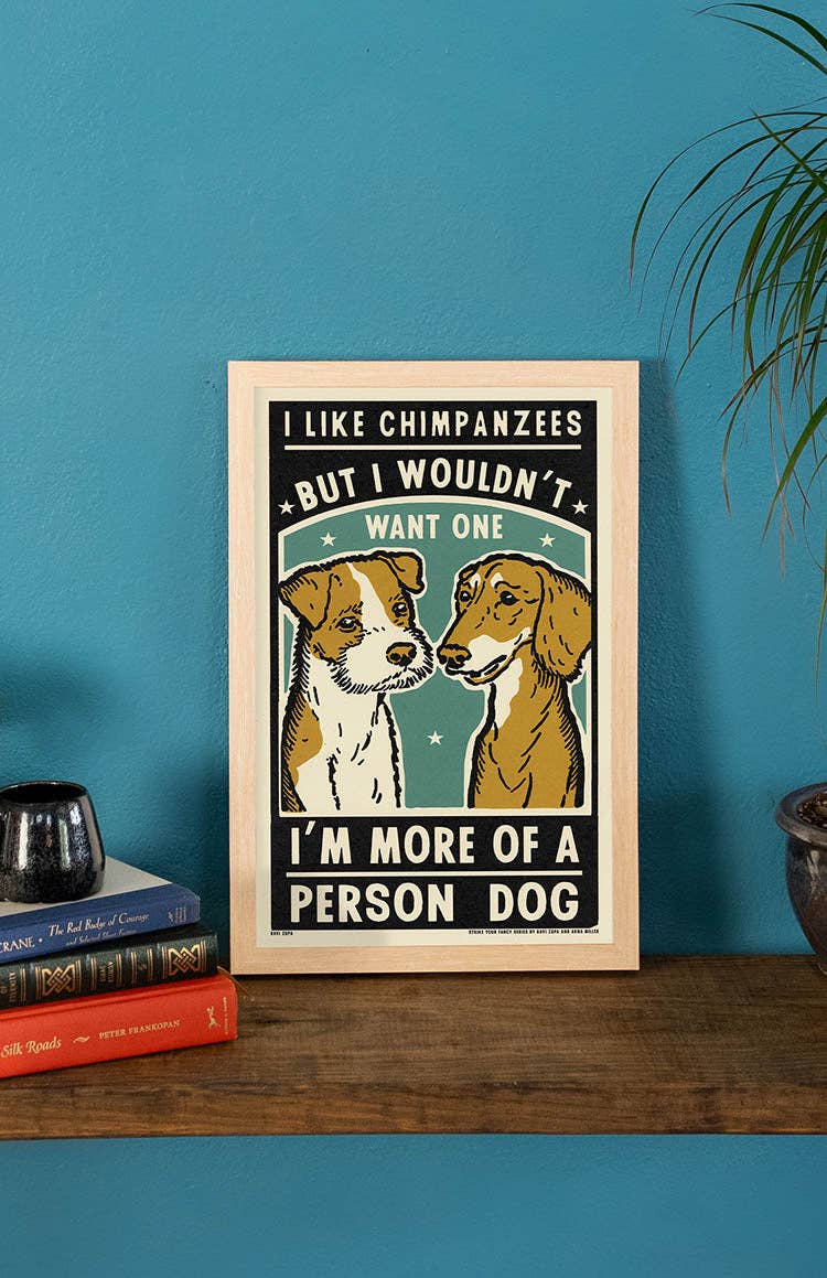 Person Dog Print