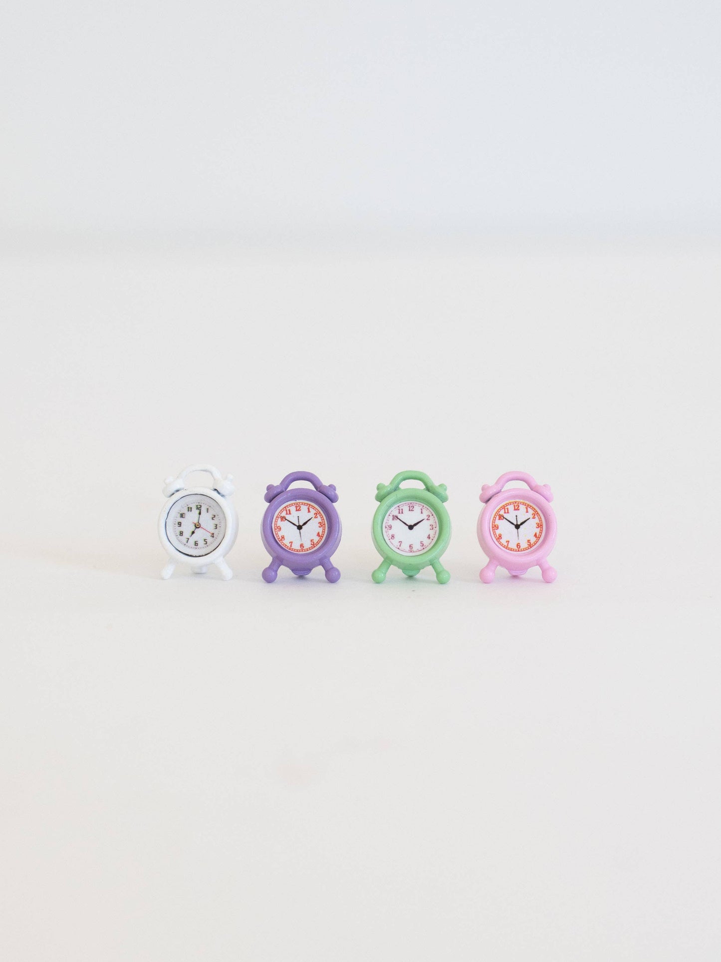 Dollhouse Tabletop Alarm Clock | Pink Purple White Green