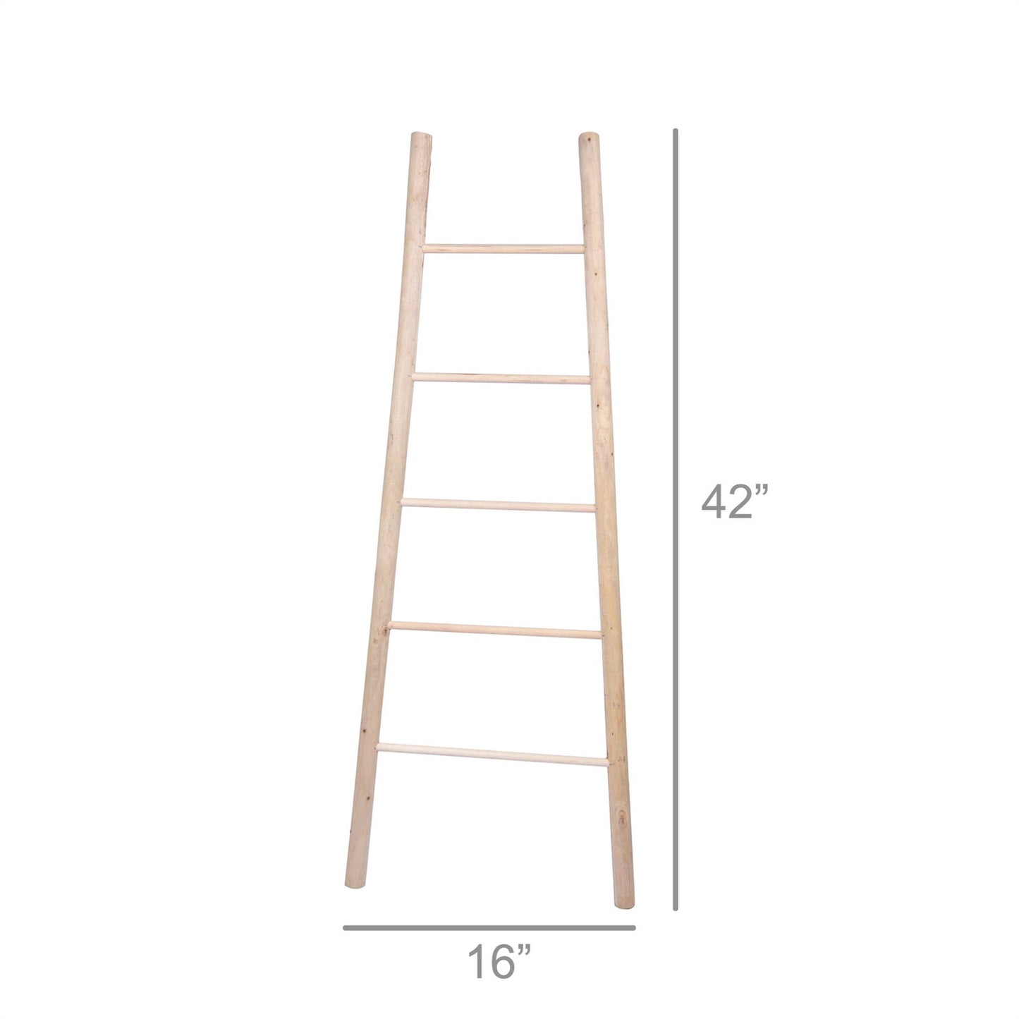 Decorative Wood Ladder - Natural.  2in diameter rungs