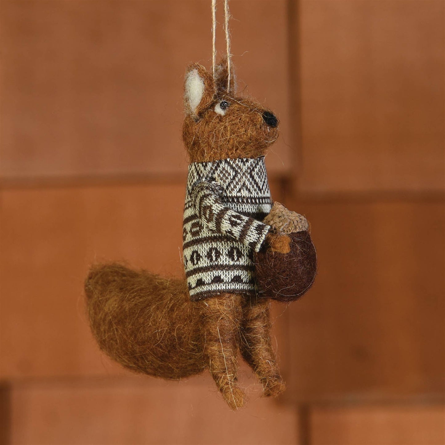 Felt Squirrel with Nut