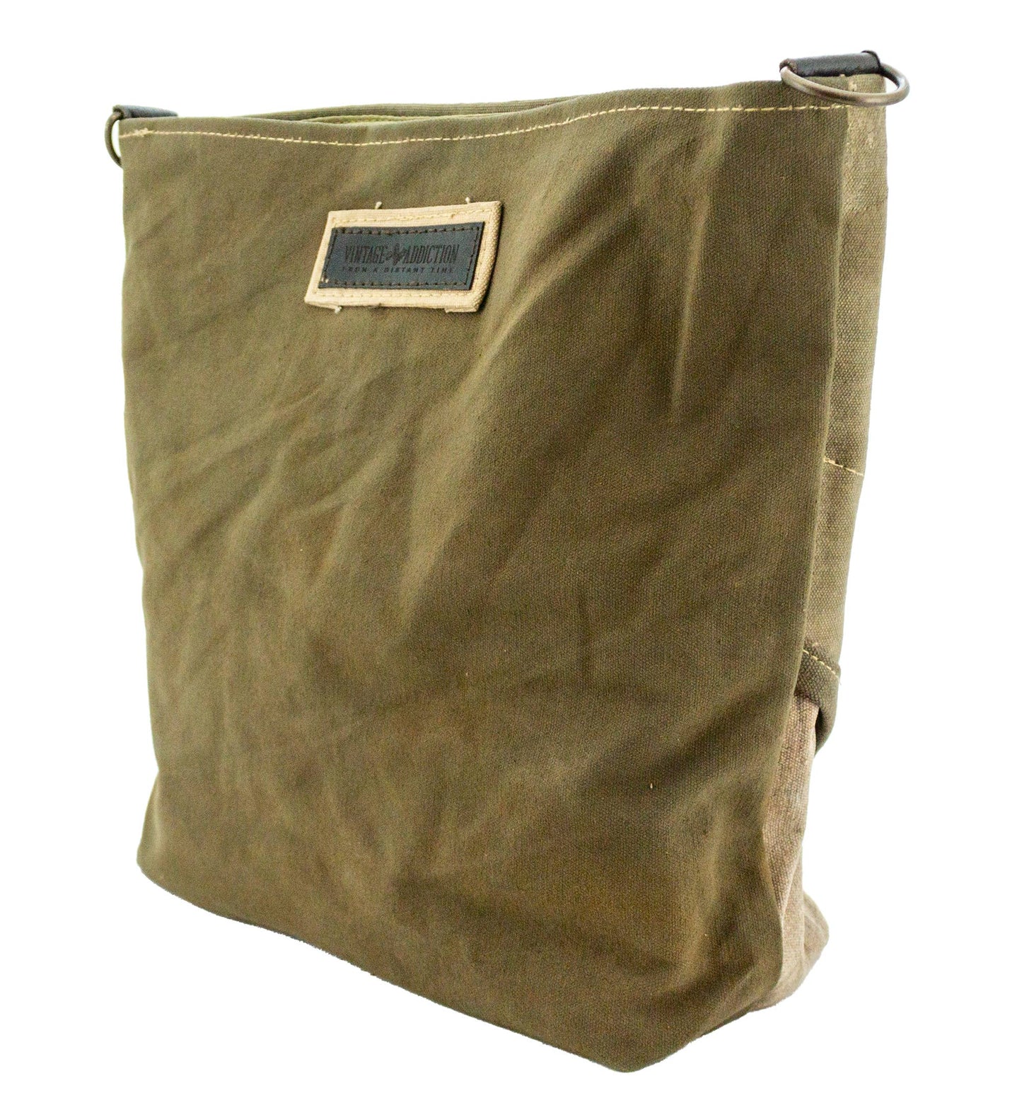 Recycled Military Tent Crossbody (No Print)