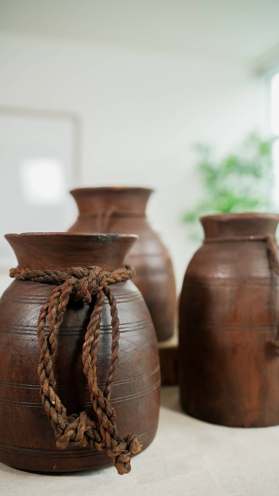 Wooden Himachal Pot, Vase