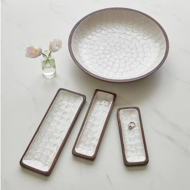 Inlaid Walnut Tray - Medium