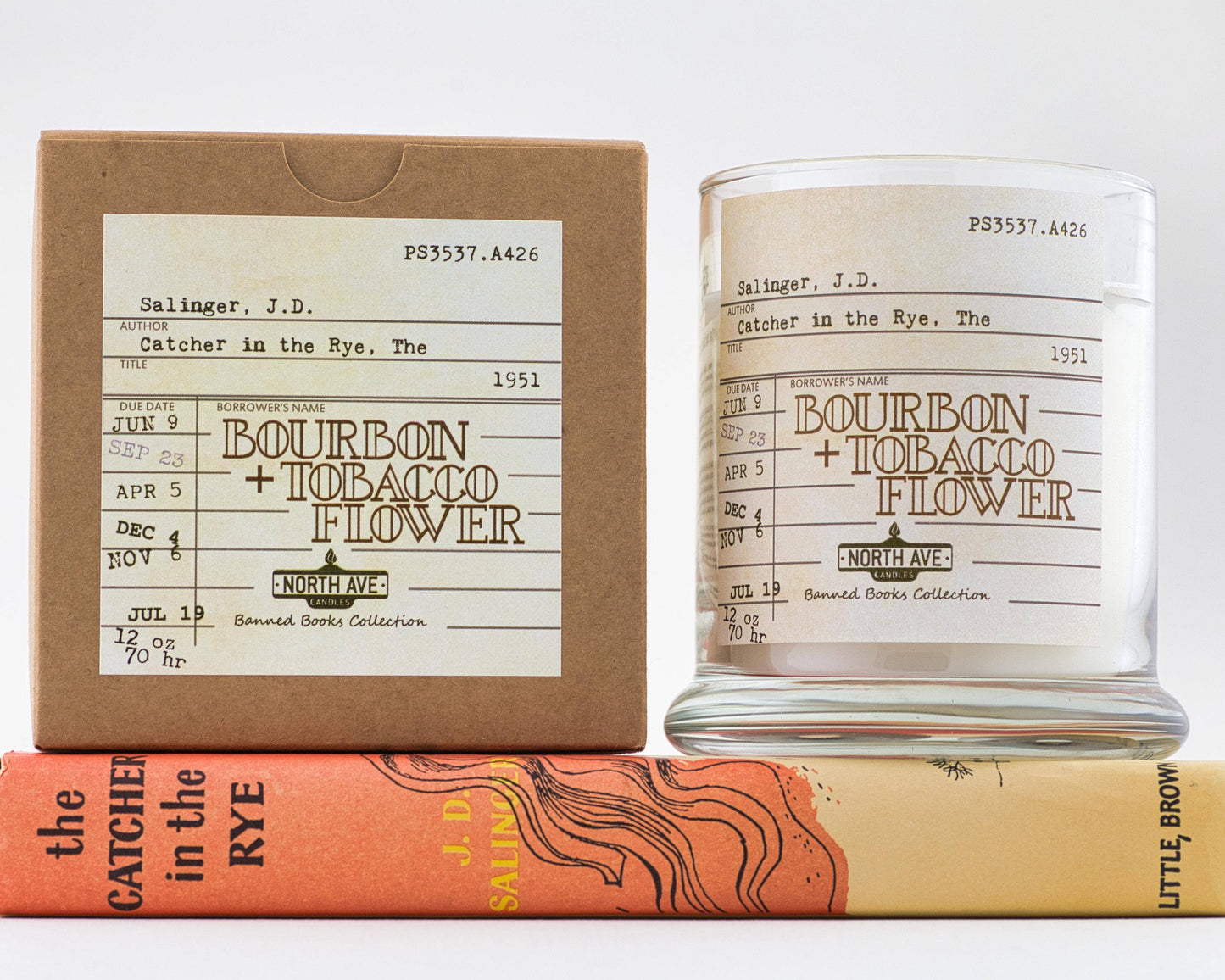 Banned Book Candle / The Catcher in the Rye / Bookish Gift