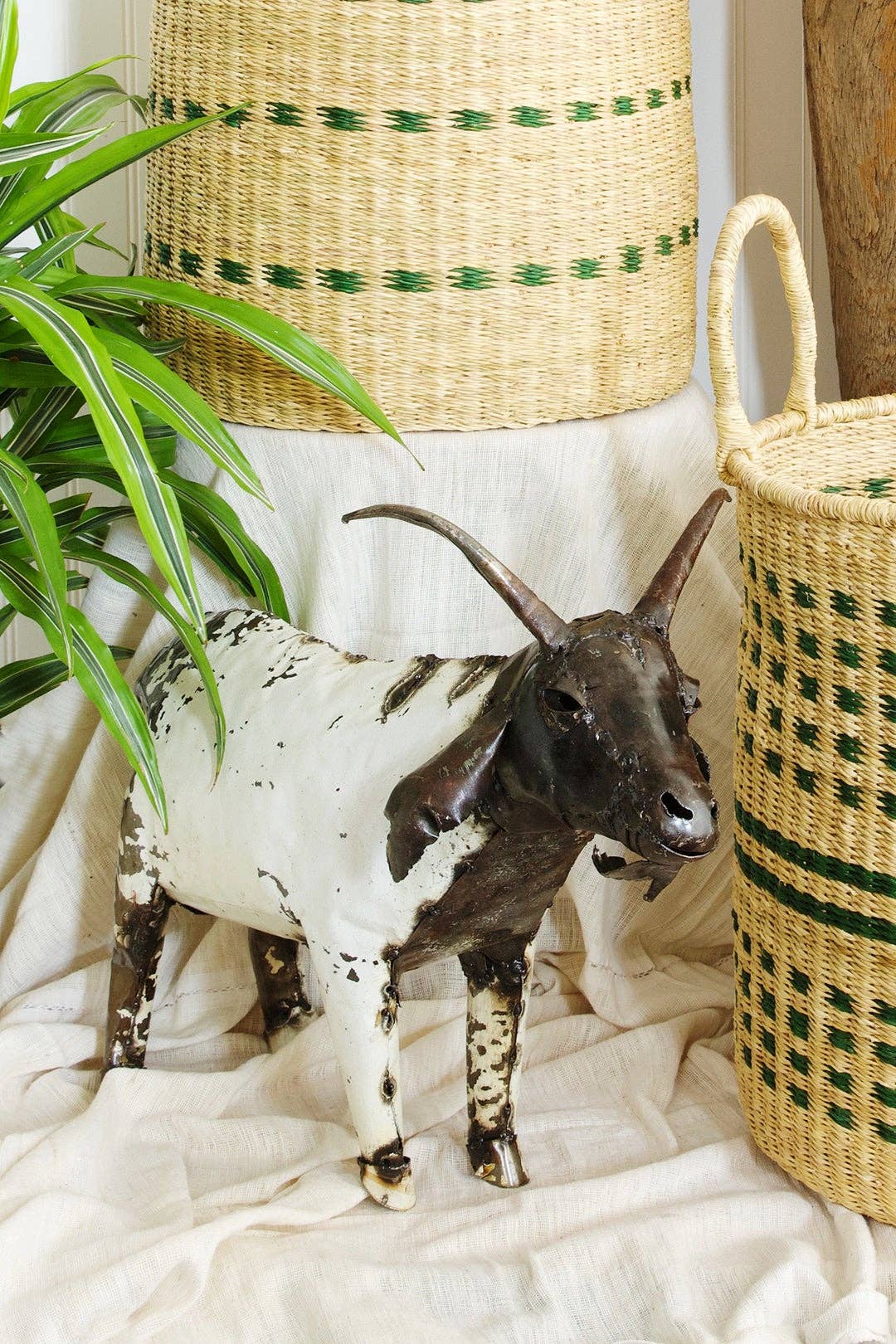 Recycled Metal African Farm Goats