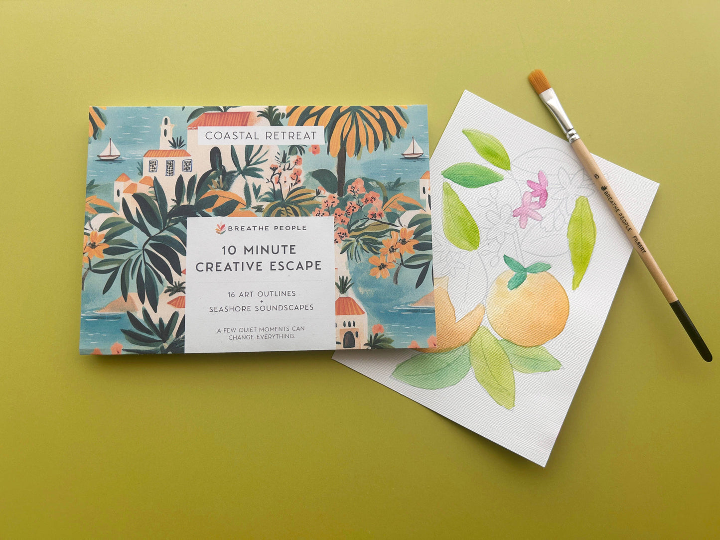 10 Minute Creative Escape Art Book — Coastal Retreat