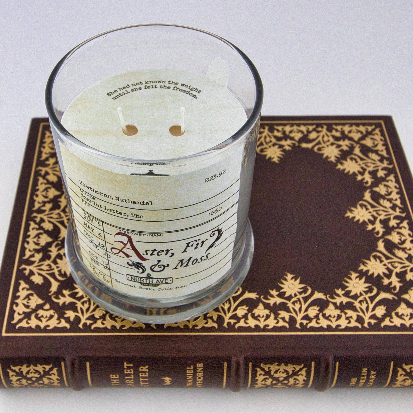 Banned Book Candle / Scarlet Letter / Book Lover Gift