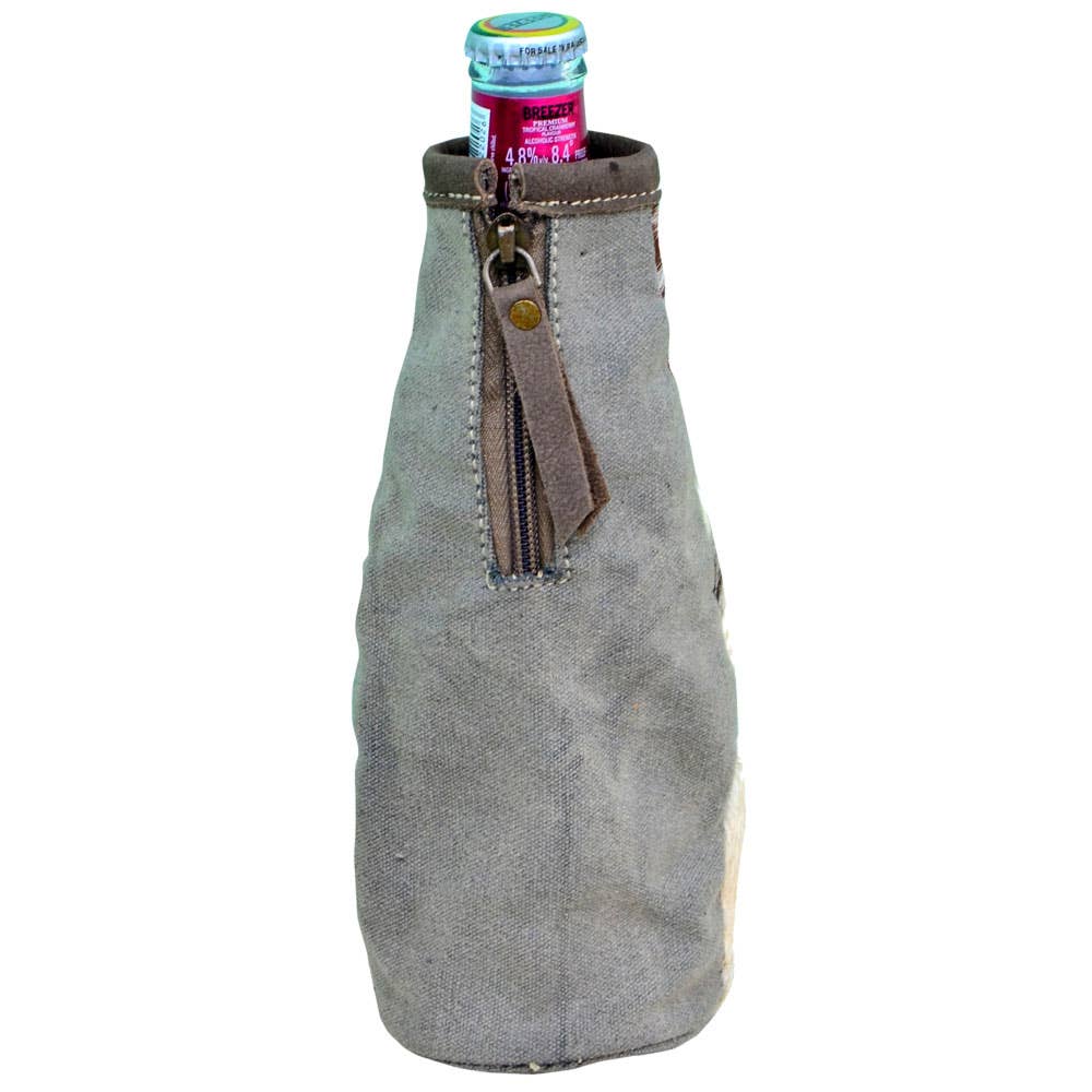 Fur Panels Bottle Sleeve