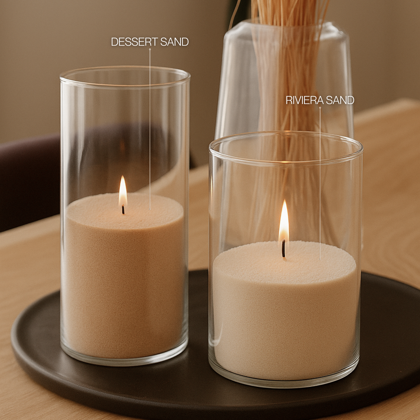 Riviera Sand candle sand with wicks