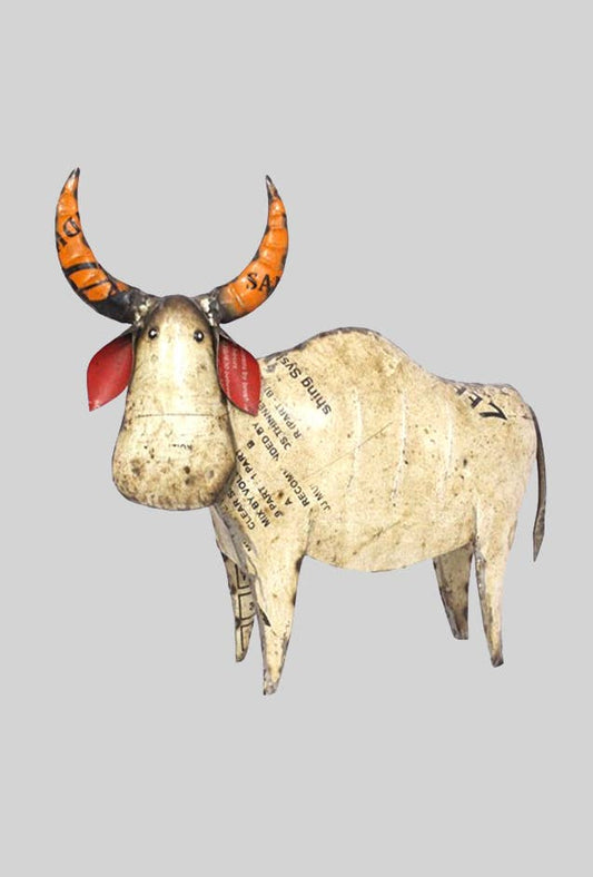 Longhorn Recycled Metal Animals