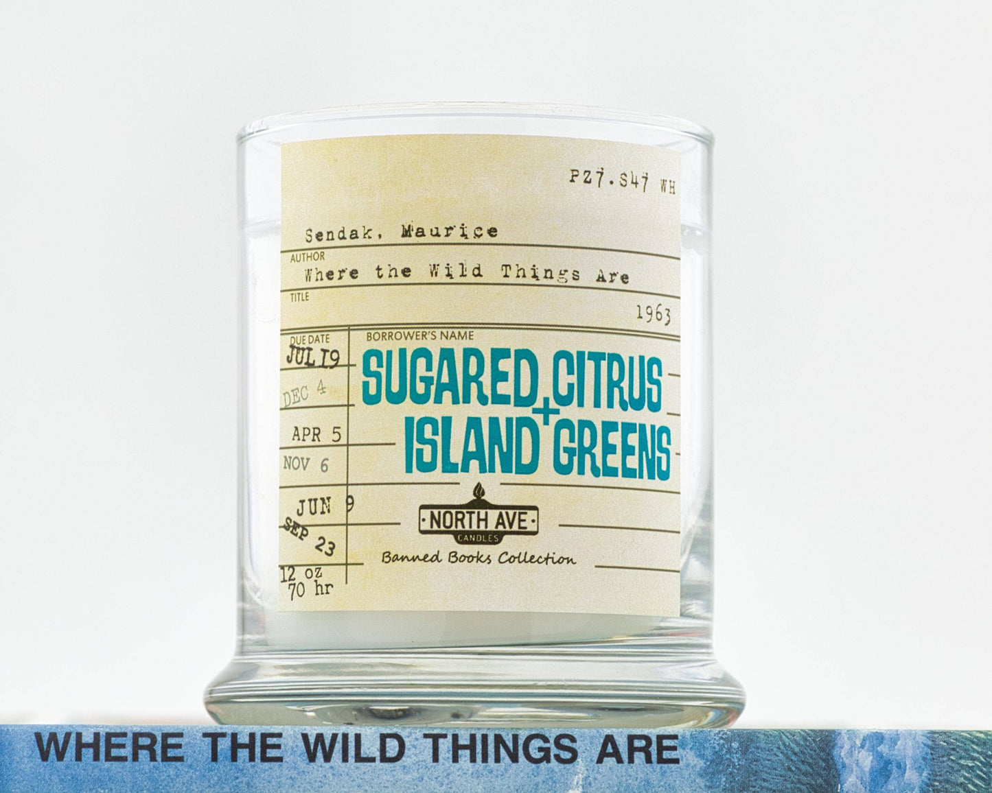 Banned Book Candle / Where the Wild Things Are / Book Gift