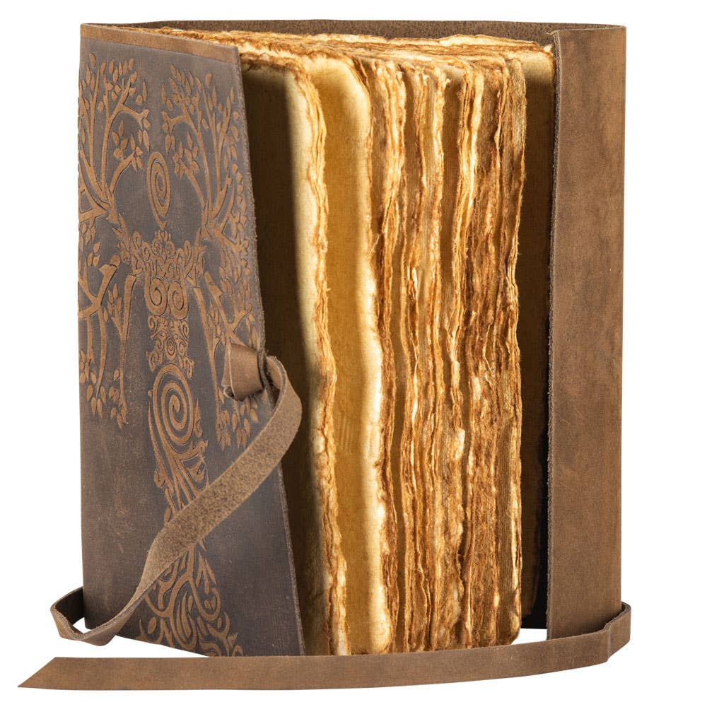 BROWN SUEDE GODDESS TREE JOURNAL