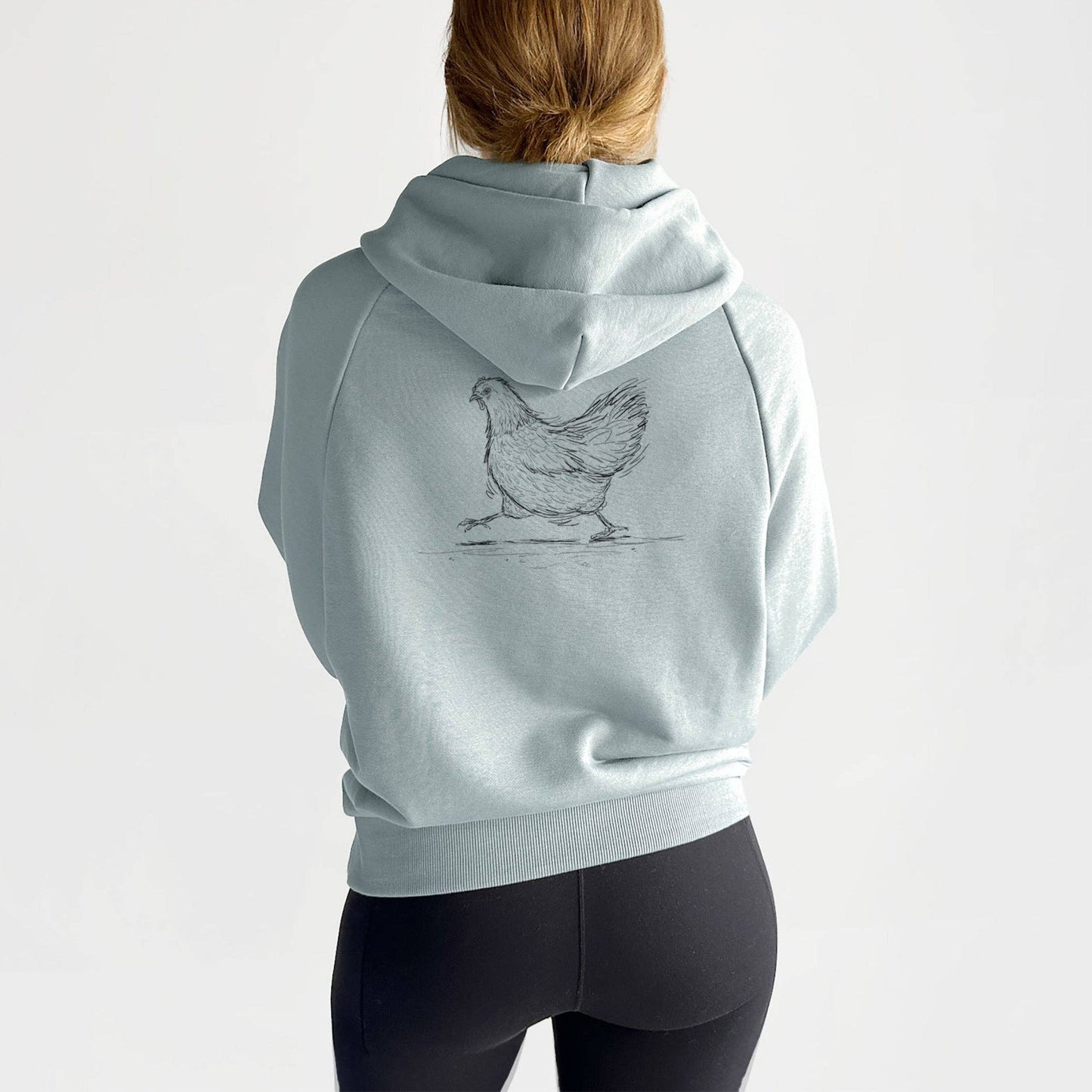 Hurried Hen - Orpington Chicken - UltraLuxe Heavyweight French Terry Hoodie