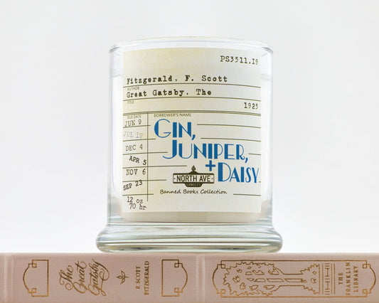 Banned Book Candle / The Great Gatsby / Book Lover Gift