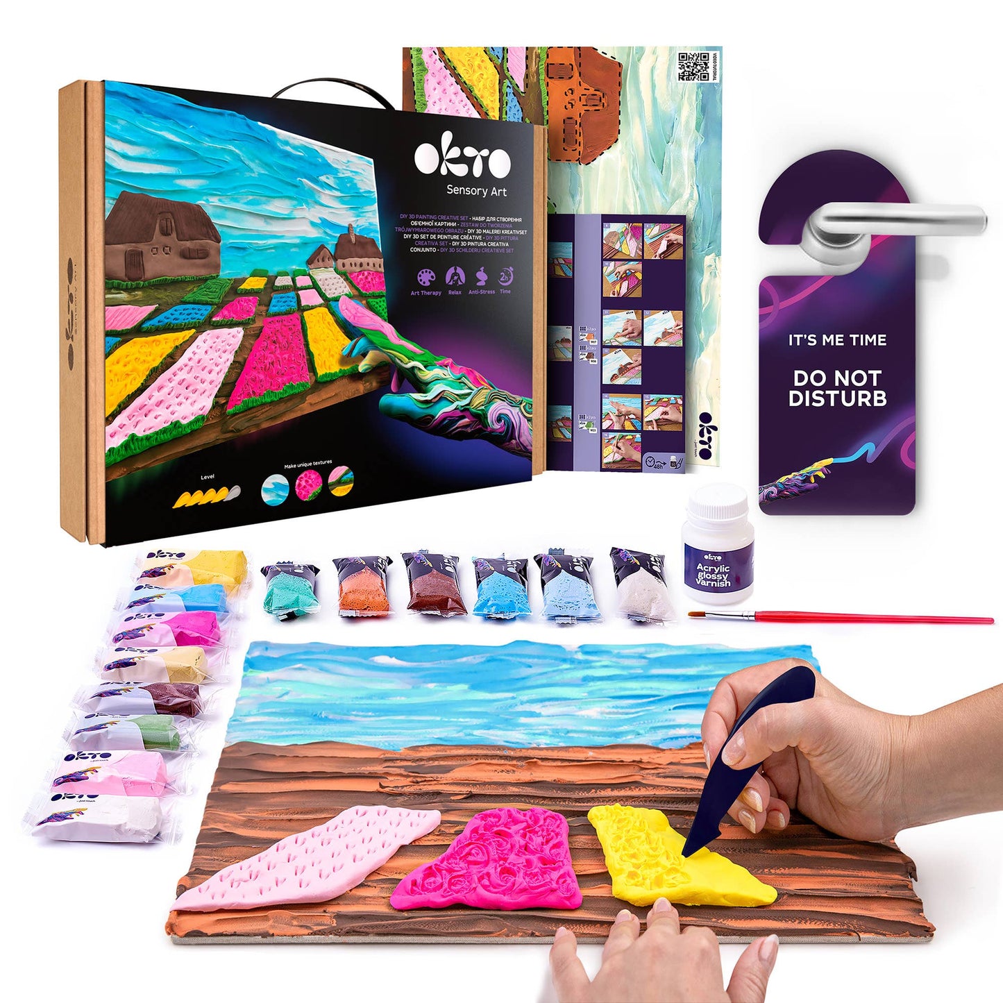OKTO Sensory Art 3D Painting “Flower Beds in Holland”
