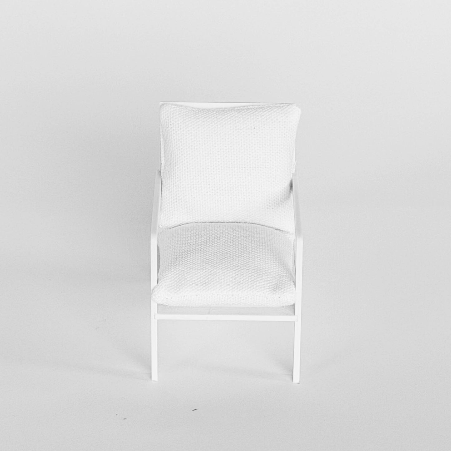 Modern Miniature Armchair – 1:12 Scale Dollhouse Furniture