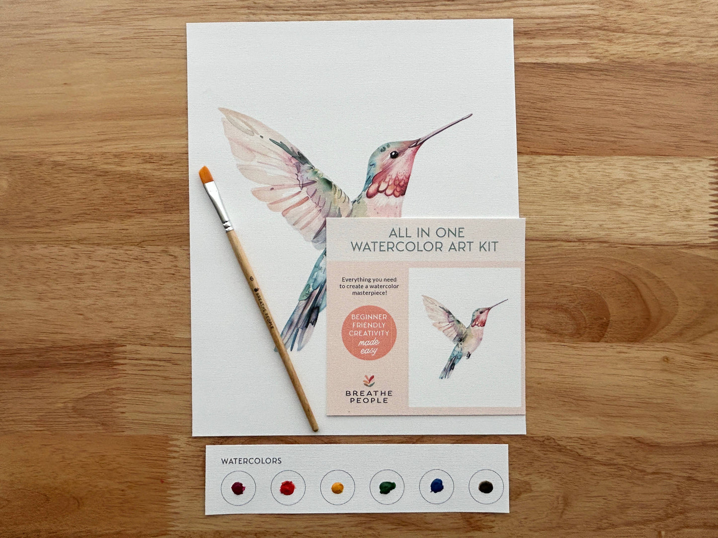 Watercolor Kit - Hummingbird