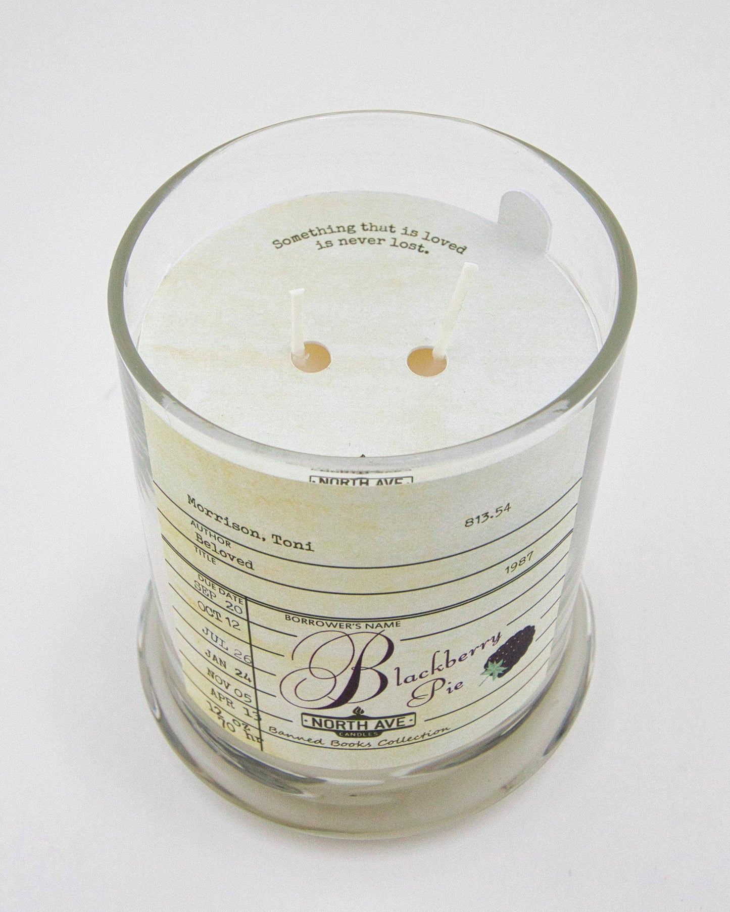 Banned Book Candle / Beloved / Toni Morrison / bookish gift