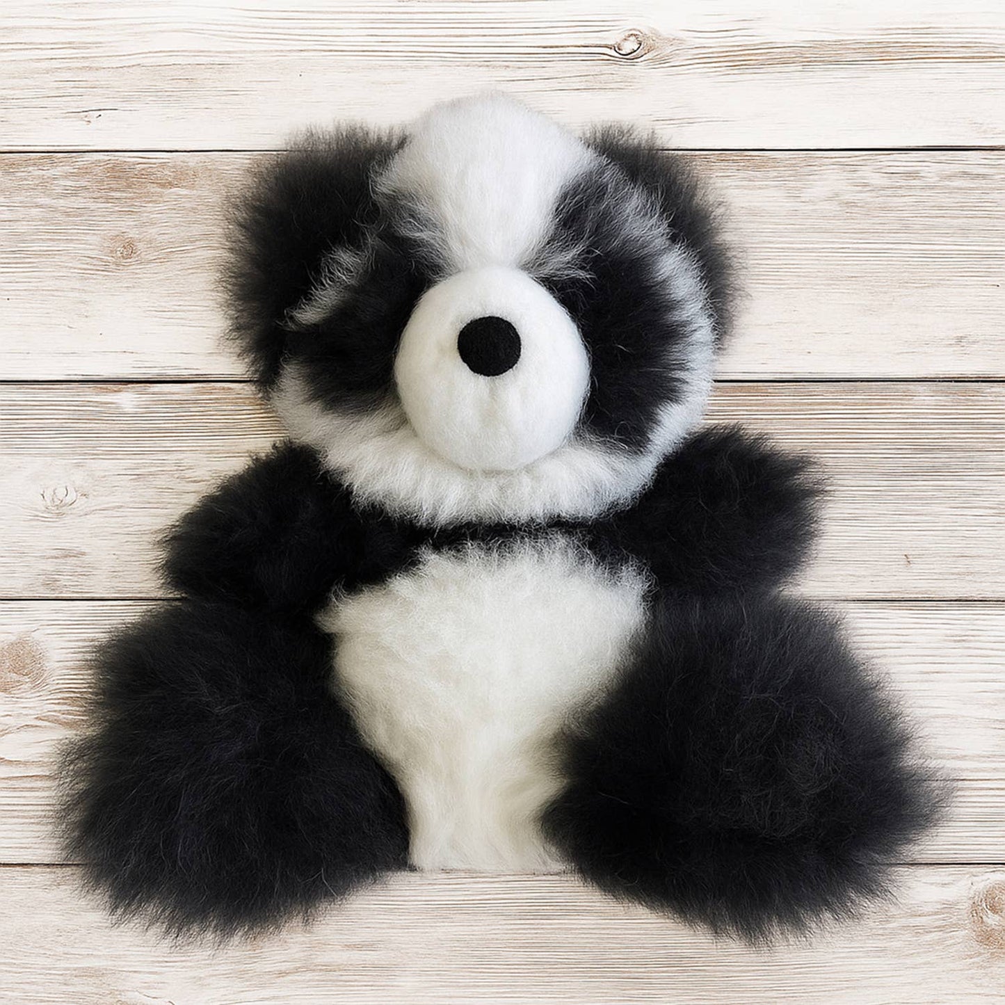 NEW! Alpaca Stuffed Animal - Panda - Small 7"