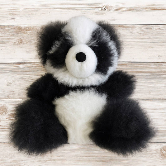 NEW! Alpaca Stuffed Animal - Panda - Small 7"