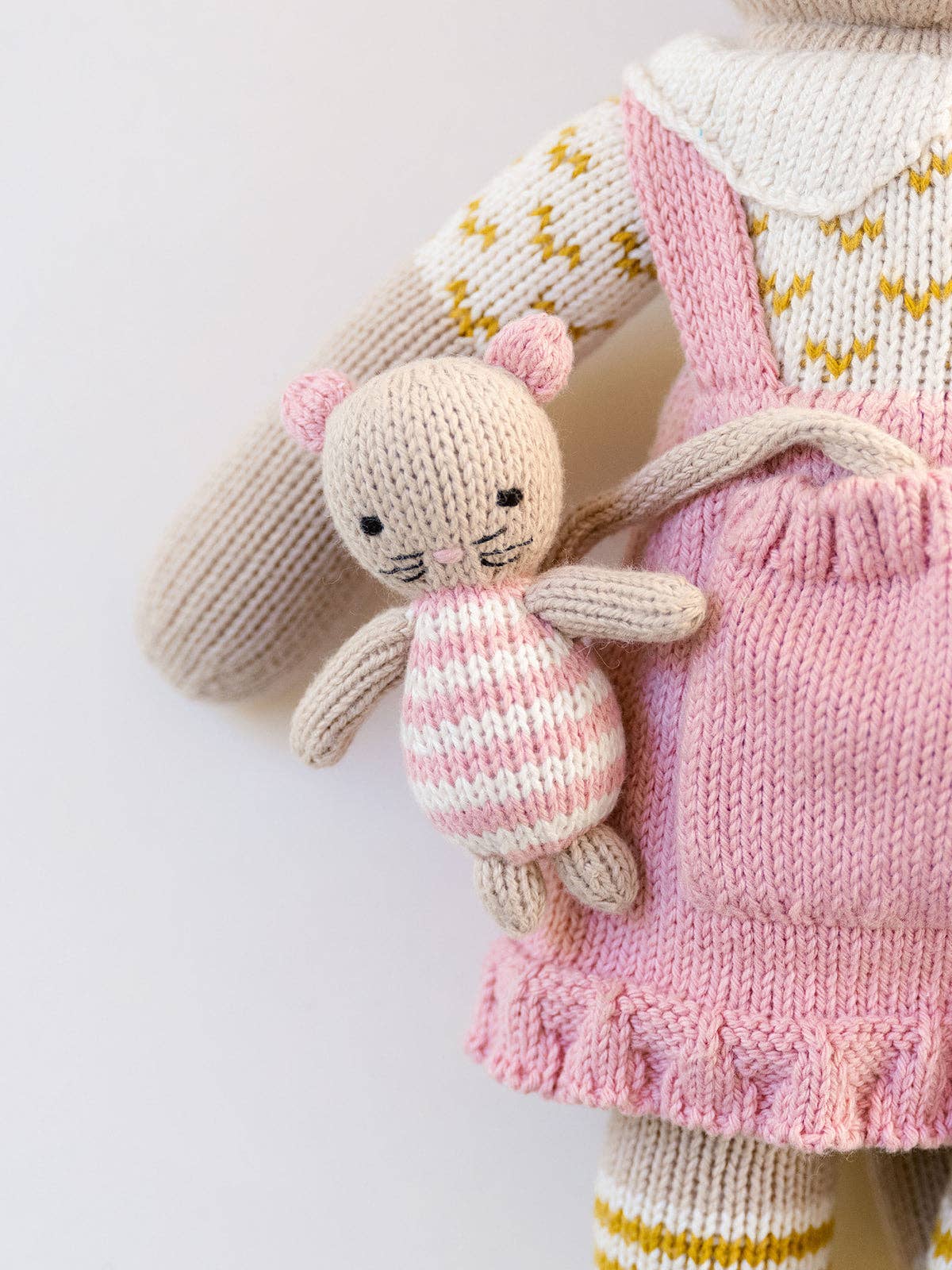 18" Cosette the Cat with 3" Mini Pocket Pal Cora the Mouse