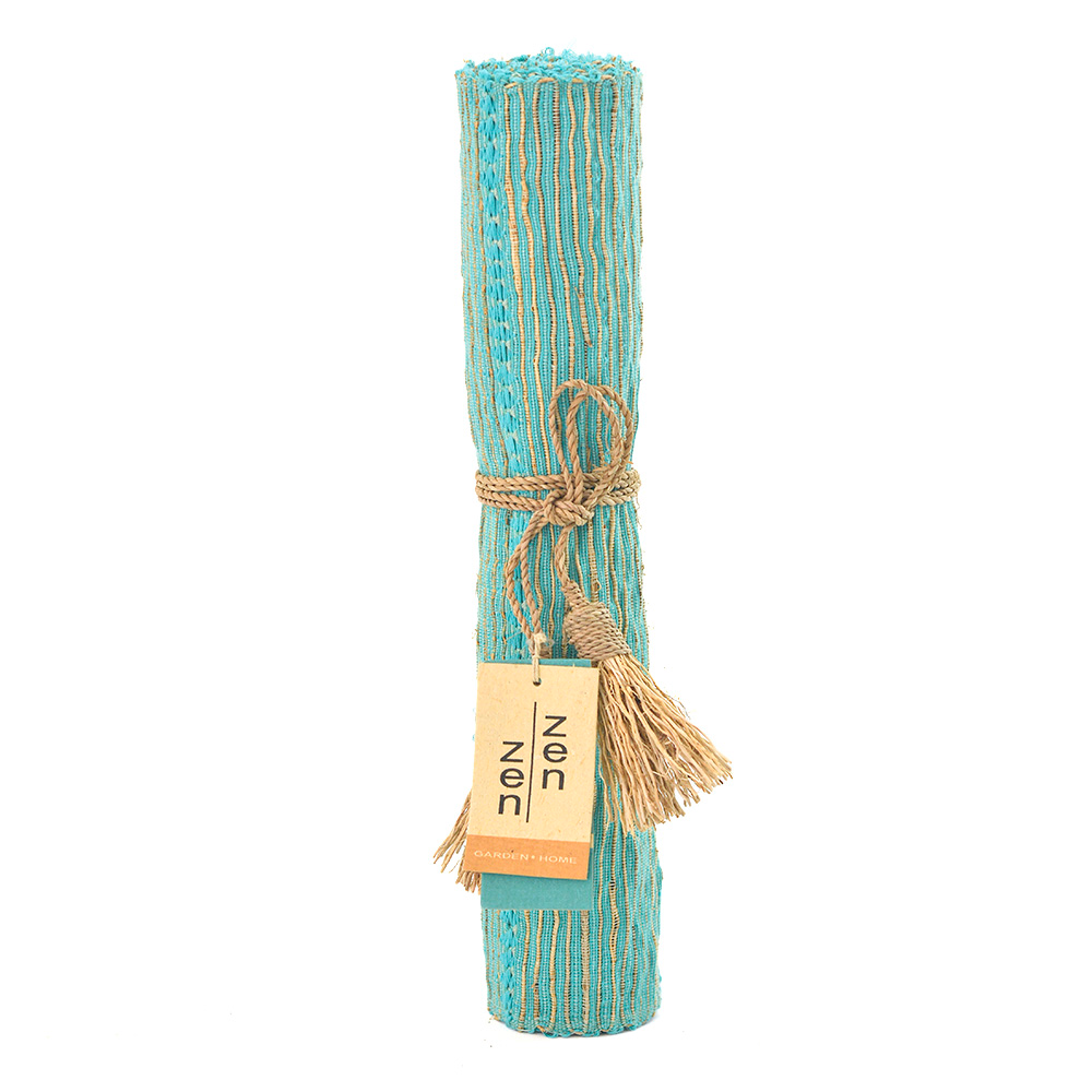 Vetiver Runner | Aqua Stripes