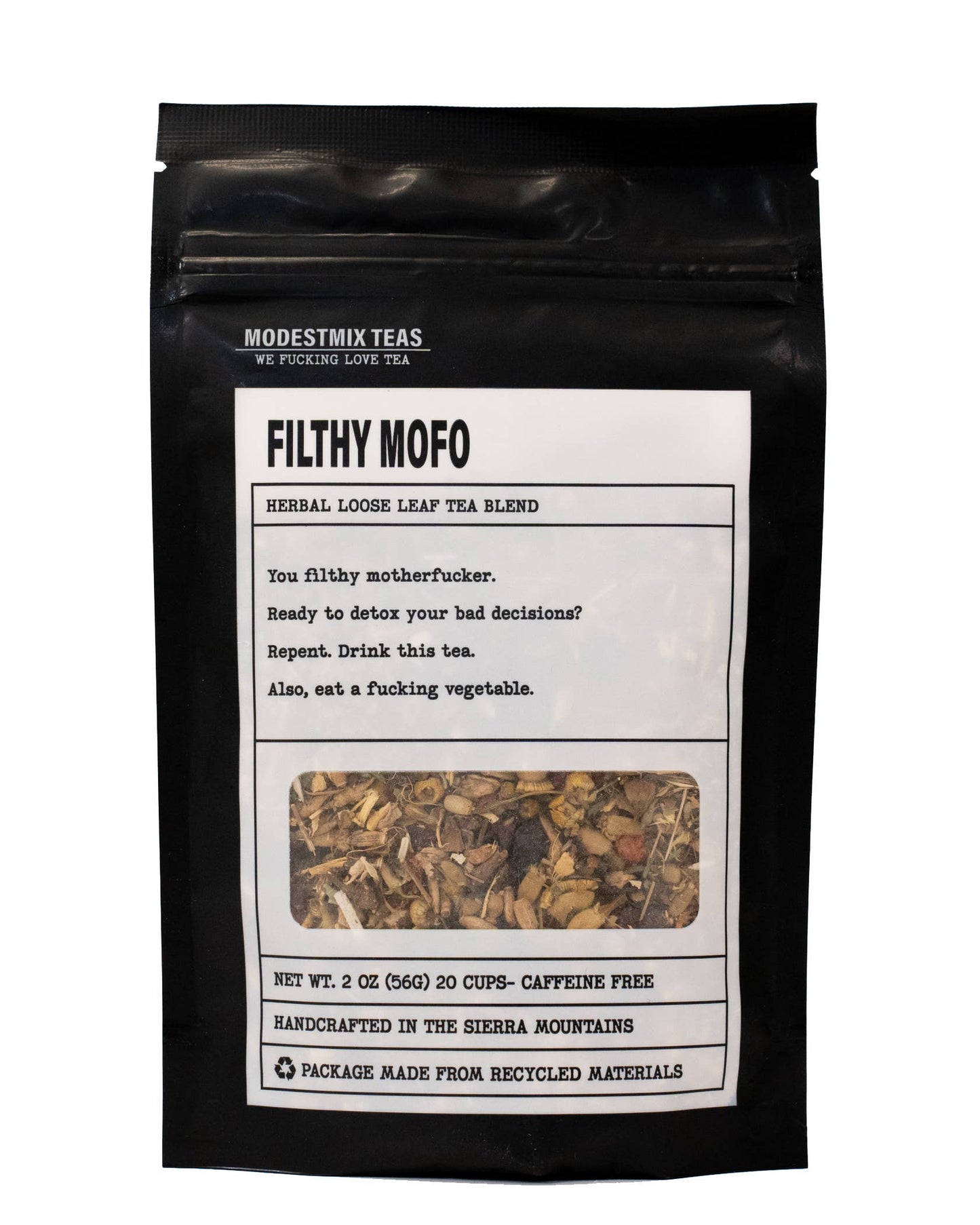 Filthy Mofo: herbal loose leaf tea blend