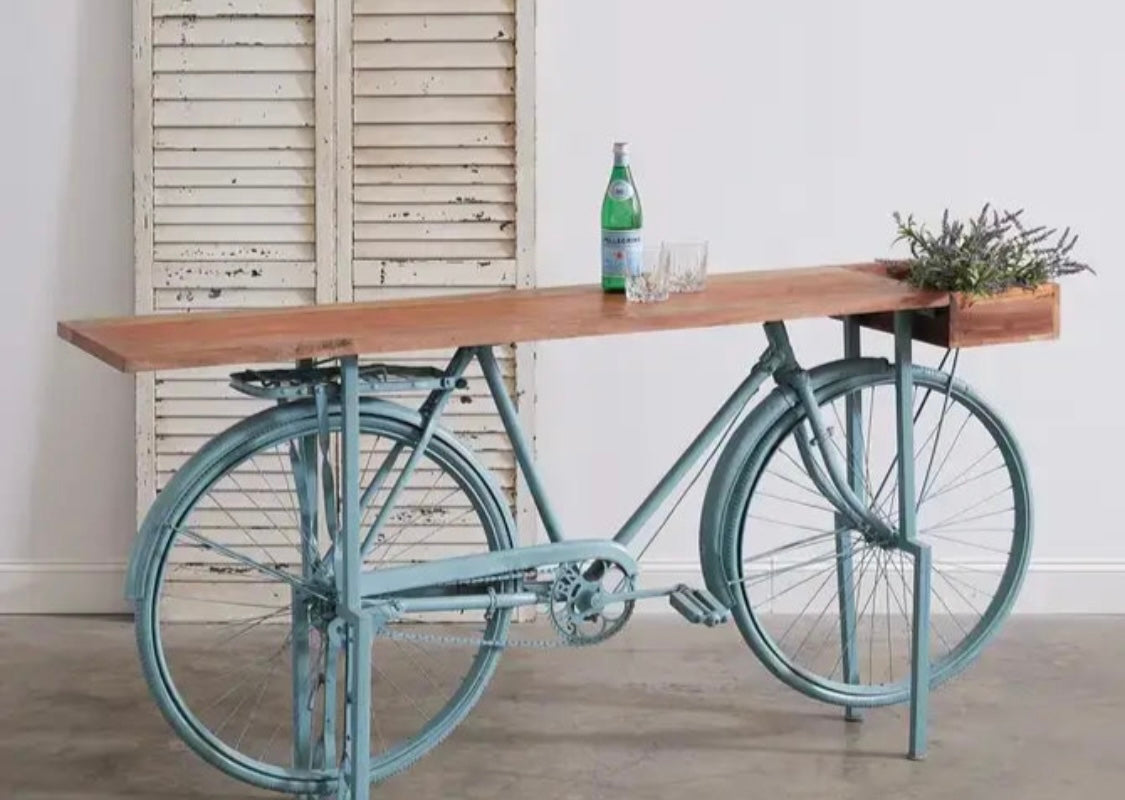 Reclaimed Bicycle Table