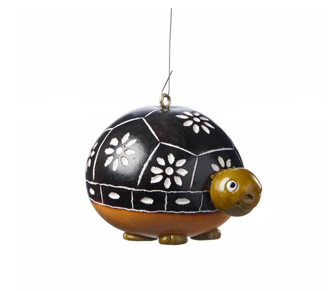 Tortuga Turtle Gourd Ornament