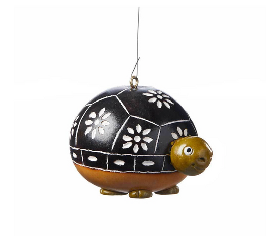 Tortuga Turtle Gourd Ornament