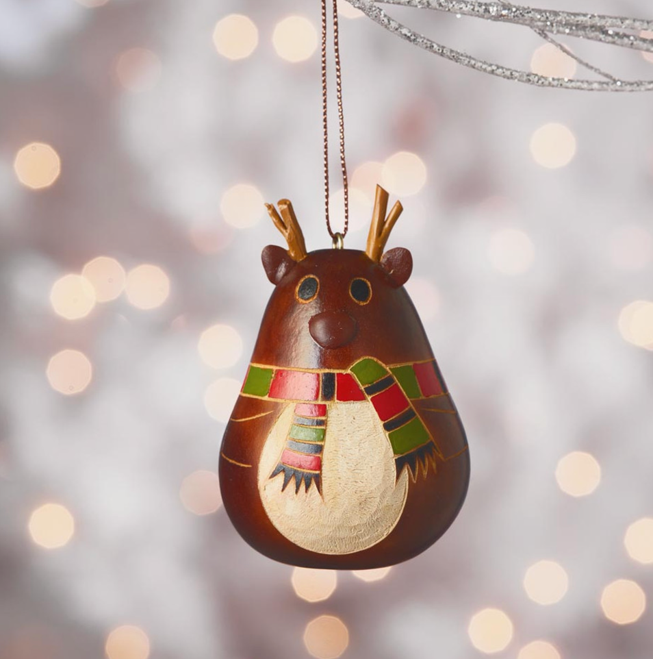 Little Antler Reindeer Gourd Ornament