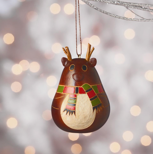 Little Antler Reindeer Gourd Ornament