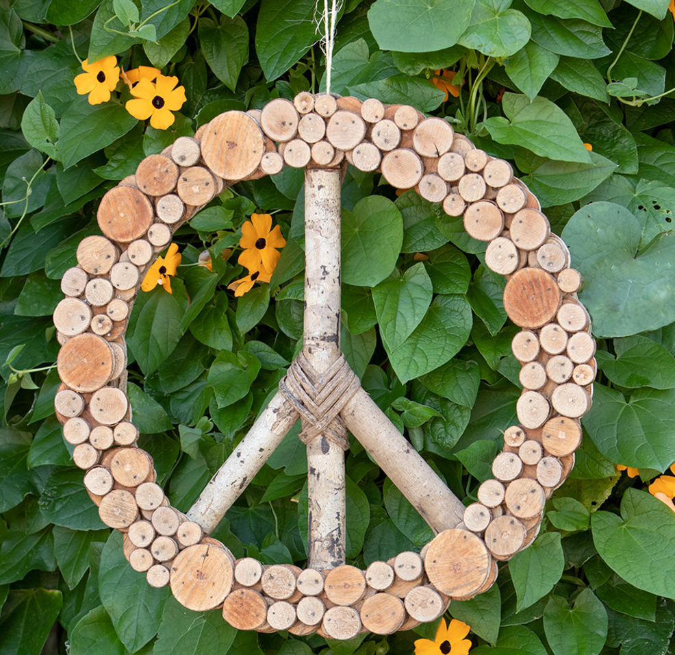 Layered Peace Wreath