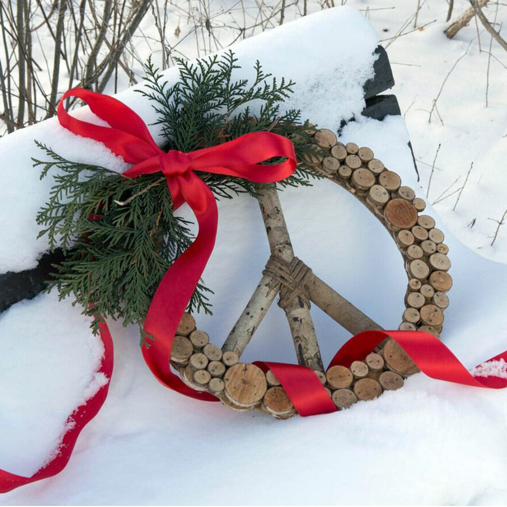 Layered Peace Wreath