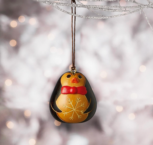 Gentleman Penguin Gourd Ornament