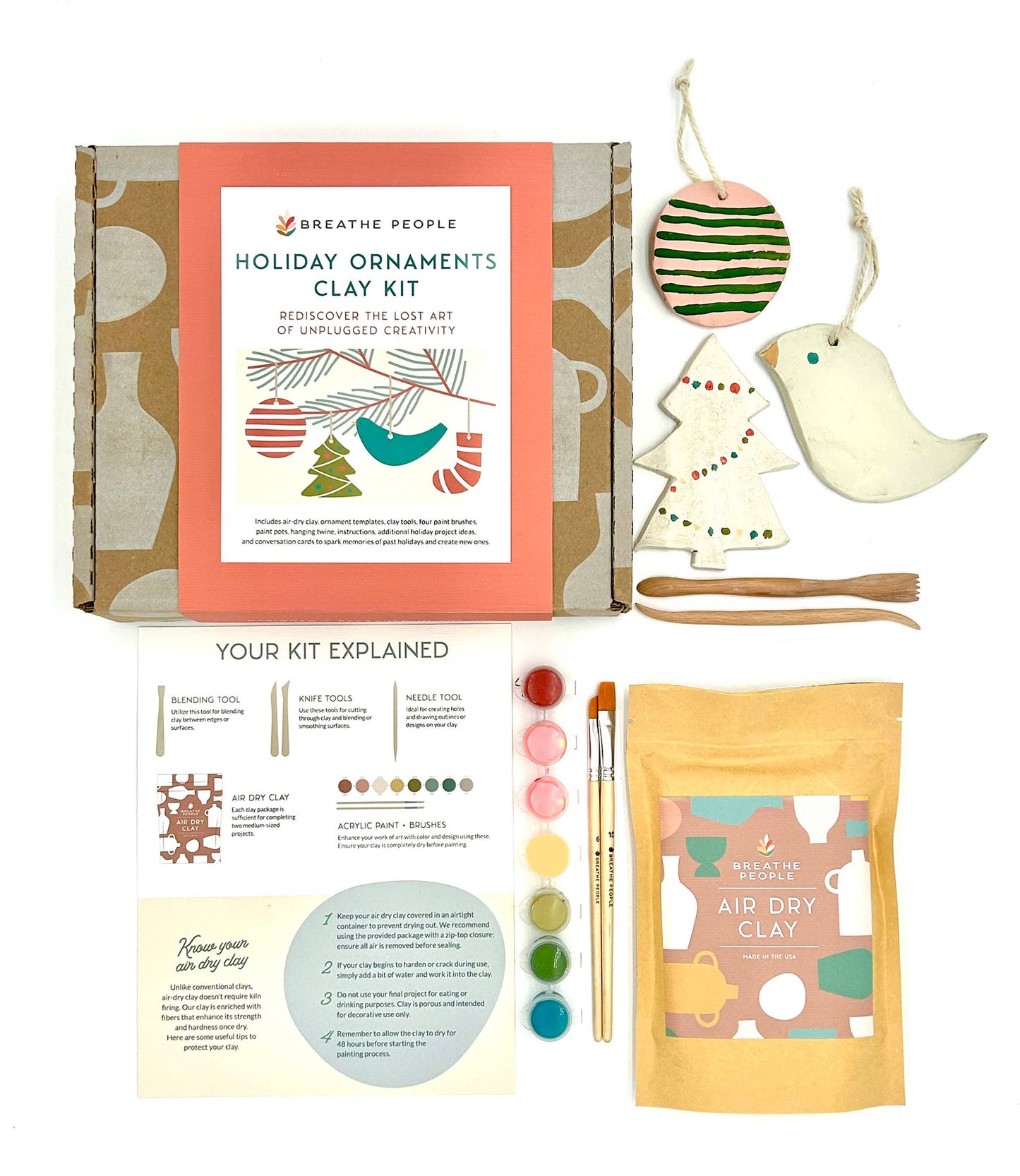 Holiday Ornament Clay Kit