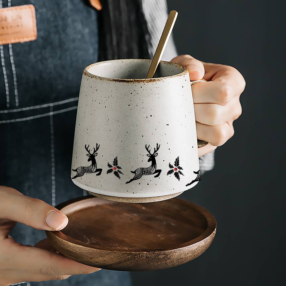 Reindeer Wonderland Stoneware Mug