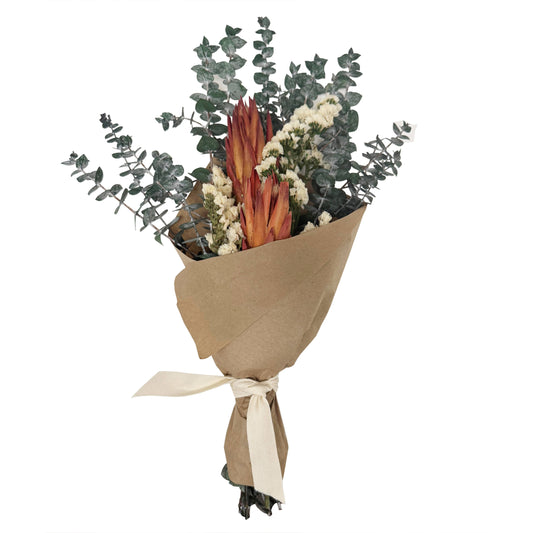 Summer Protea & Baby Eucalyptus Preserved Bouquet