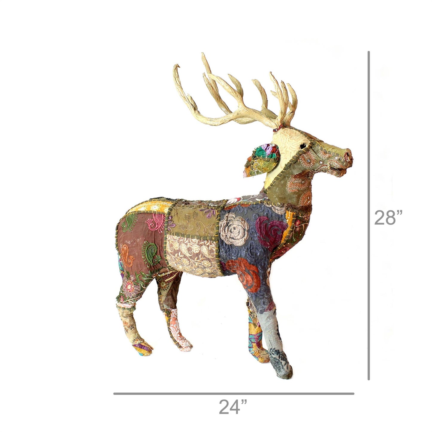 Bavarian Forest Stag Standing -LG- Burgundy