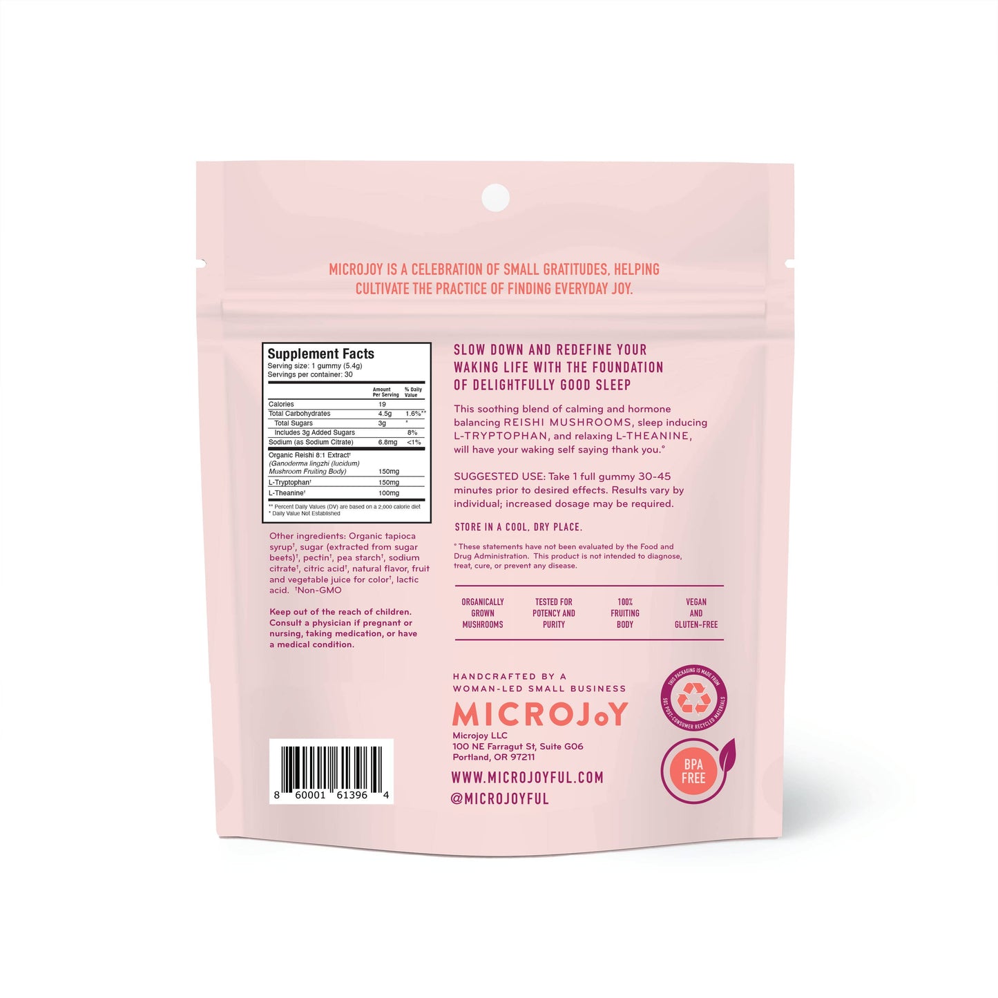 Hibernate Mushroom Gummies (30) / Vegan Supplement / Sleep