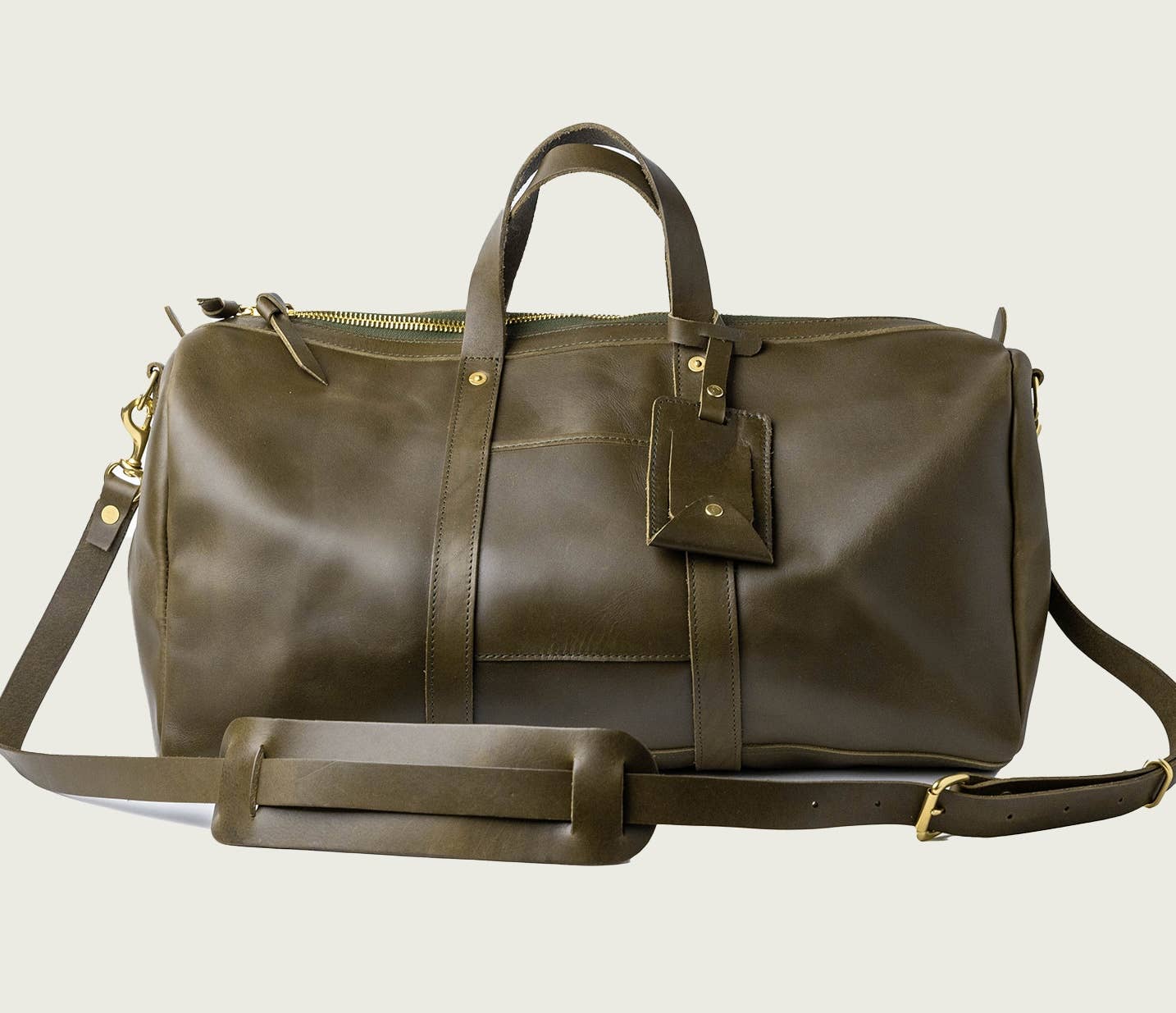 Leather Travel Duffle Bag