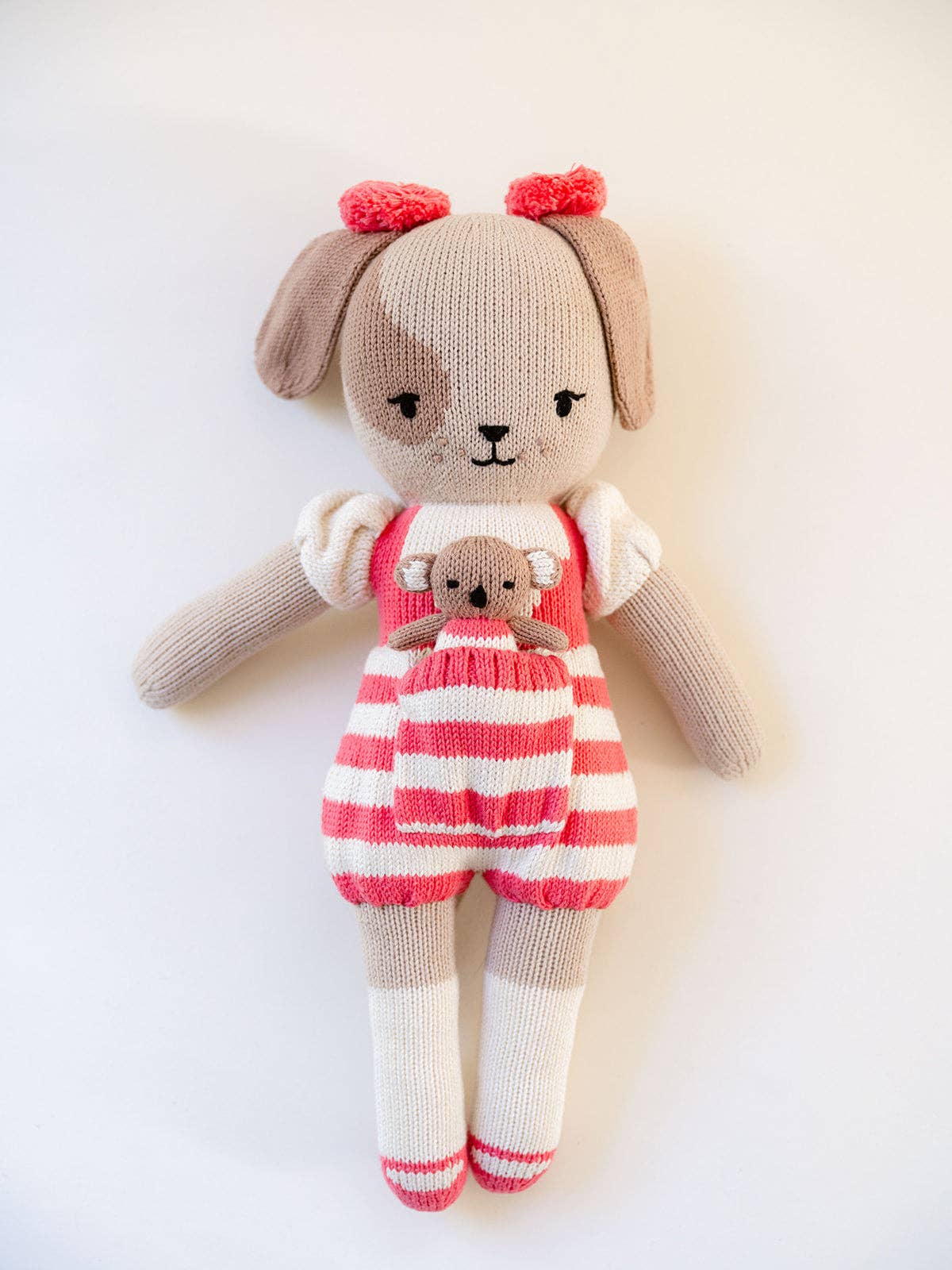18" Delilah the Dog with 3" Mini Pocket Pal Dot the Koala