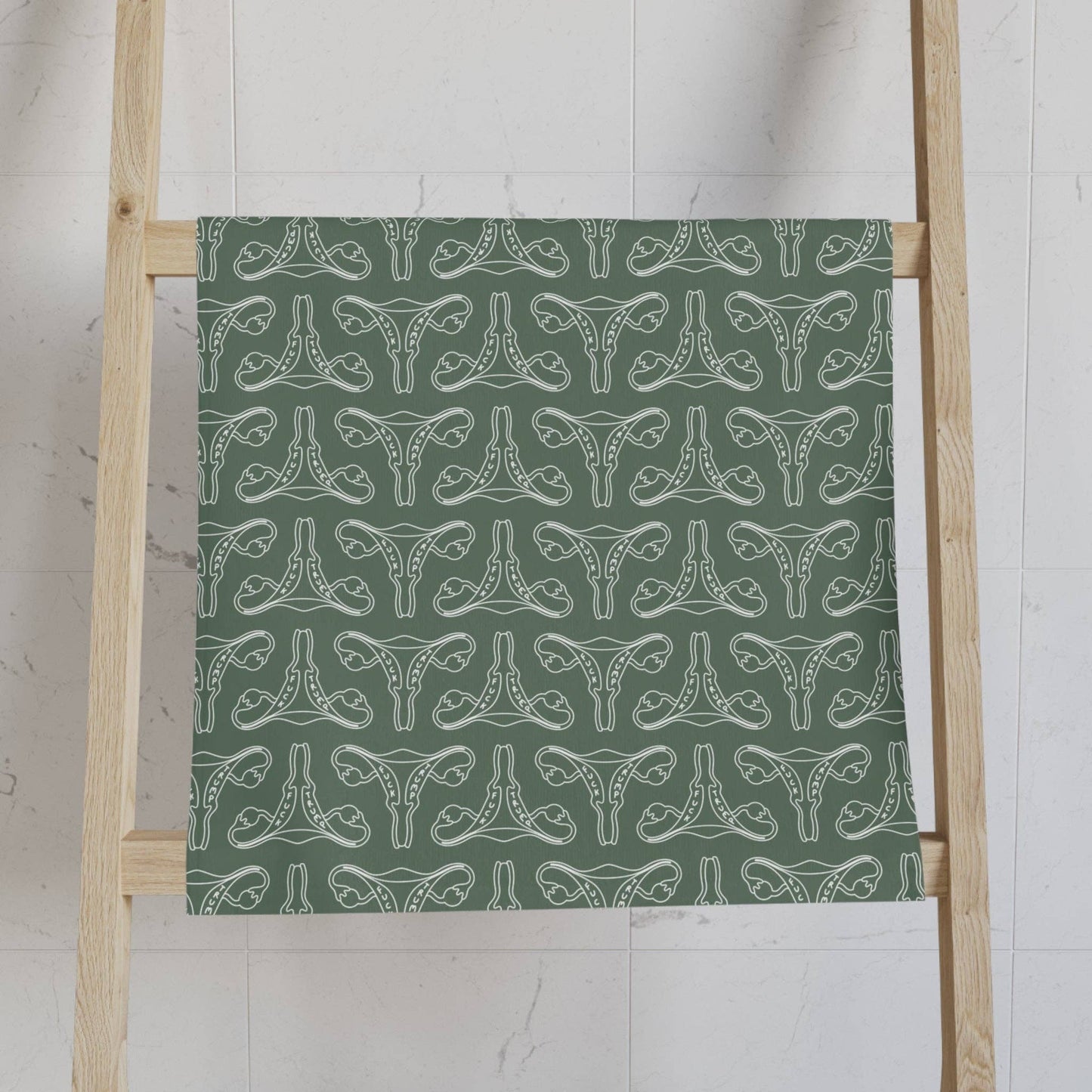 Green Fuck Trump Uterus Hand Towel